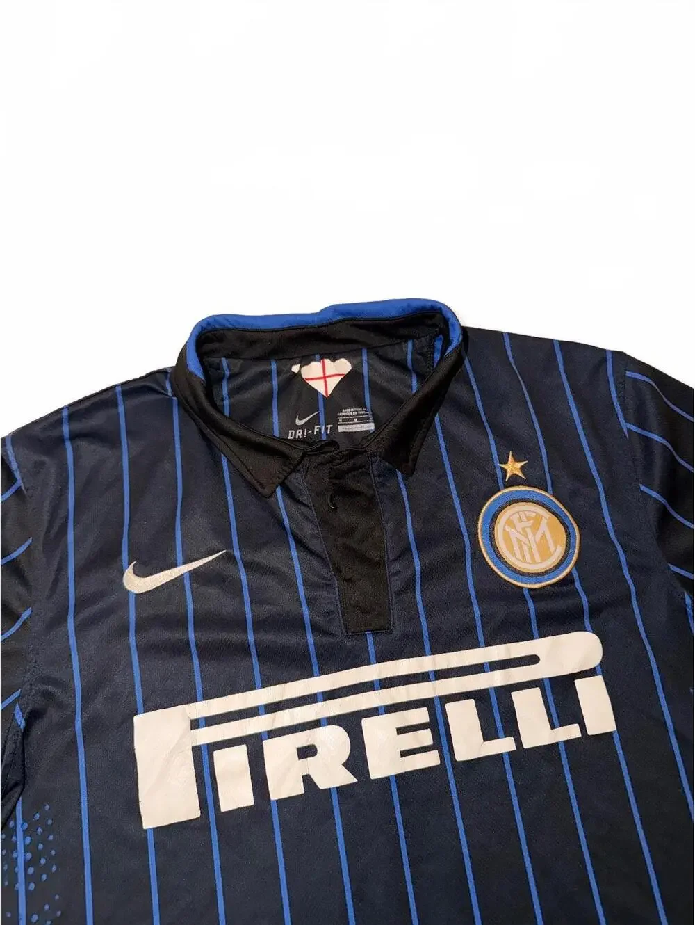Inter Milan 2014/15 Home Jersey Nike Pirelli Piloch Rush 8 Size M